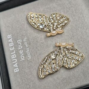 BaubleBar Gold Butterfly Earrings